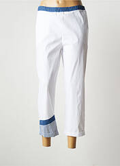 Pantalon 7/8 blanc FRANCK ANNA pour femme seconde vue