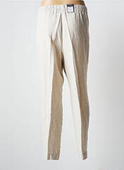 Pantalon slim beige ZERRES pour femme seconde vue