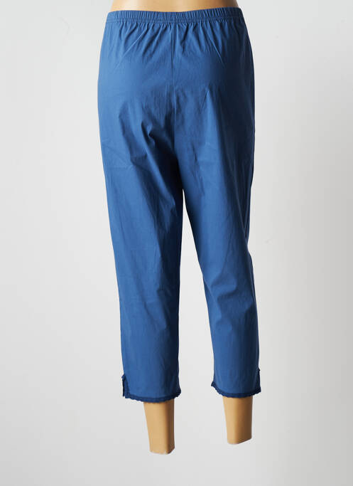 Pantacourt bleu FRANCK ANNA pour femme