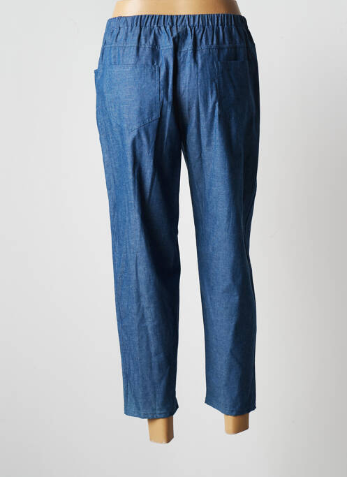 Pantalon 7/8 bleu FRANCK ANNA pour femme