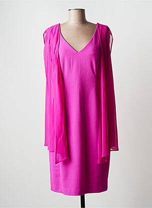 Robe mi-longue sans manche sans manche rose VERA MONT femme