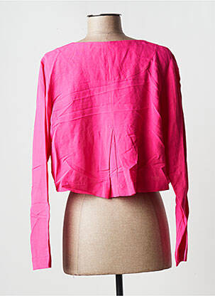 Boléro col rond rose PAUL BRIAL femme