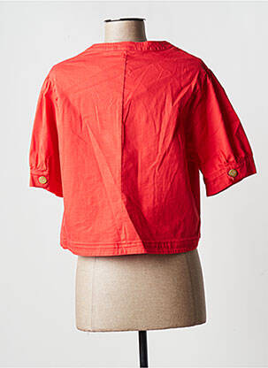 Boléro manches courtes rouge PAUL BRIAL femme