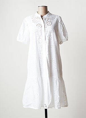 Robe mi-longue blanc ROBE LEGERE BY VERA MONT pour femme