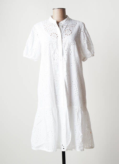 Robe mi-longue blanc ROBE LEGERE BY VERA MONT pour femme