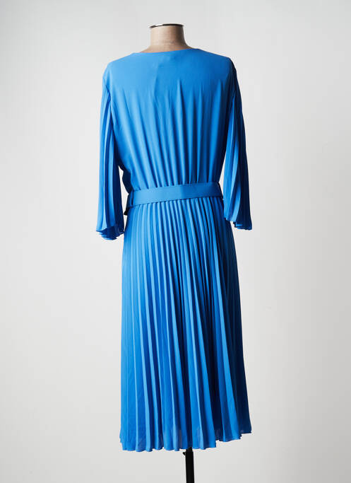 Robe mi-longue bleu ESTEL COLLECTION pour femme