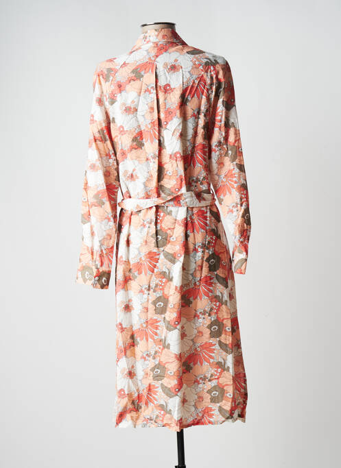 Robe mi-longue orange C'EST BEAU LA VIE pour femme