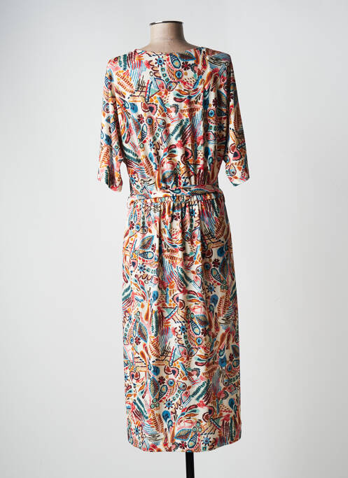 Robe mi-longue orange DIANE LAURY pour femme