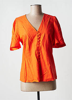 Chemisier manches courtes manches courtes orange ESPRIT femme