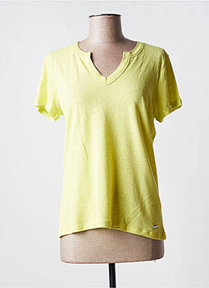 Top coupe fluide manches courtes vert DIANE LAURY femme