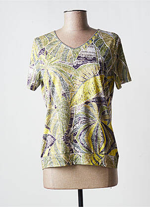Top manches courtes manches courtes vert DIANE LAURY femme