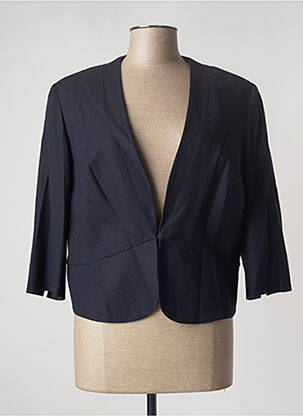 Veste chic tissage crêpe bleu PAUSE CAFE femme