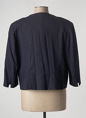 Veste chic col v bleu PAUSE CAFE femme