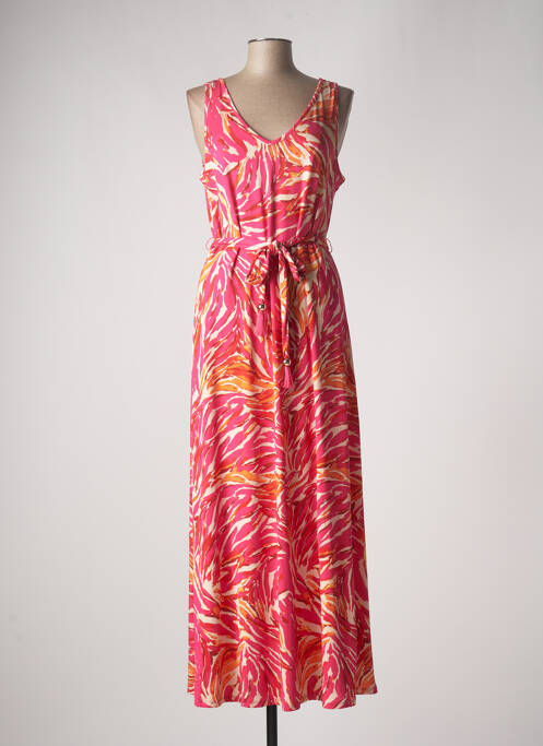 Robe longue rose K-DESIGN pour femme