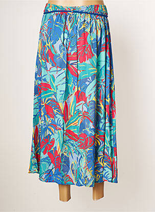 Jupe longue coupe évasée bleu DIANE LAURY femme