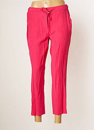 Pantalon 7/8 taille élastique taille normale rose JULIE GUERLANDE femme