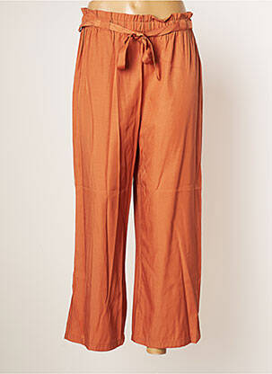 Pantalon 7/8 taille haute taille haute marron C'EST BEAU LA VIE femme