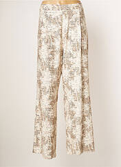 Pantalon large beige K-DESIGN pour femme seconde vue