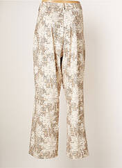 Pantalon large beige K-DESIGN pour femme seconde vue