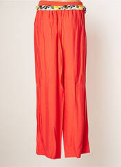 Pantalon large orange C'EST BEAU LA VIE pour femme seconde vue