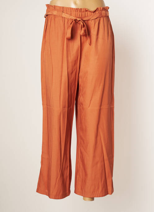 Pantalon 7/8 taille haute taille haute marron C'EST BEAU LA VIE femme