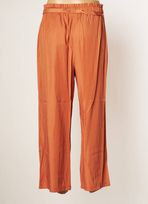 Pantalon 7/8 taille haute taille haute marron C'EST BEAU LA VIE femme