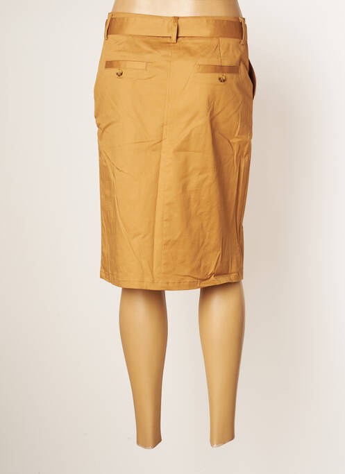 Jupe mi-longue marron JULIE GUERLANDE femme