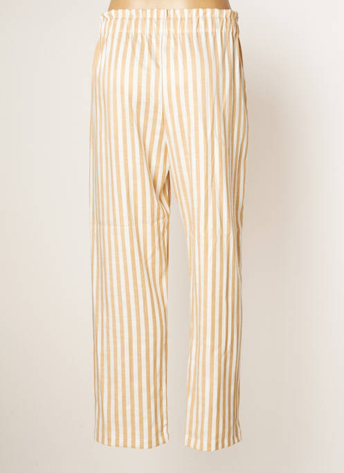 Pantalon droit marron PAUL BRIAL pour femme