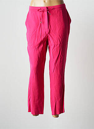 Pantalon 7/8 taille élastique taille normale rose JULIE GUERLANDE femme