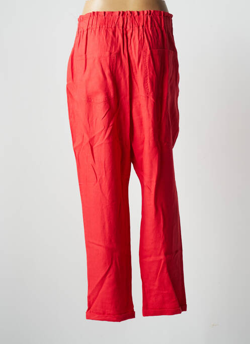 Pantalon droit rouge C'EST BEAU LA VIE pour femme