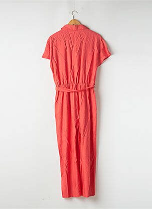 Combi-pantalon fermeture boutonnée sur le devant manches courtes rouge C'EST BEAU LA VIE femme