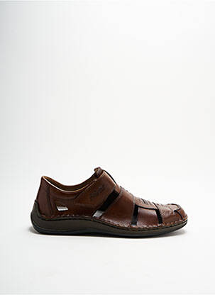 Sandales/Nu pieds marron RIEKER pour homme