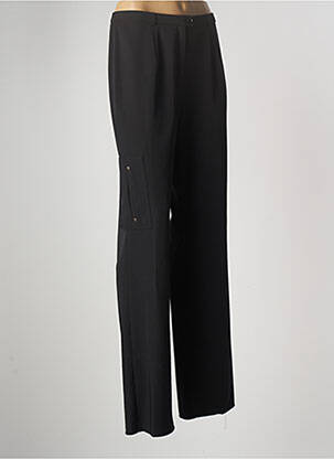 Pantalon large tissage popeline taille normale noir CHRISTIAN MARRY femme