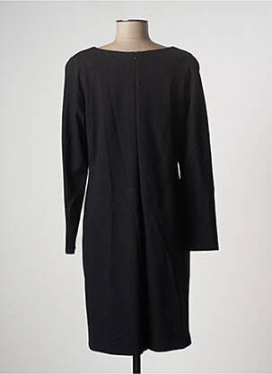 Robe mi-longue imprimé fantaisie manches longues noir PAUSE CAFE femme