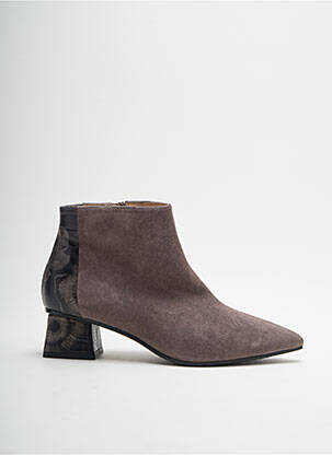 Bottines/boots tissage satiné talon plat jusqu'à 3cm noir LODI femme