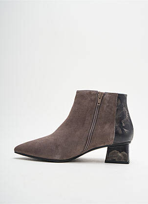 Bottines/boots tissage satiné talon plat jusqu'à 3cm noir LODI femme