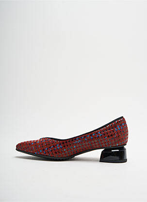 Ballerines carré talon plat jusqu'à 3cm rouge BRUNATE femme