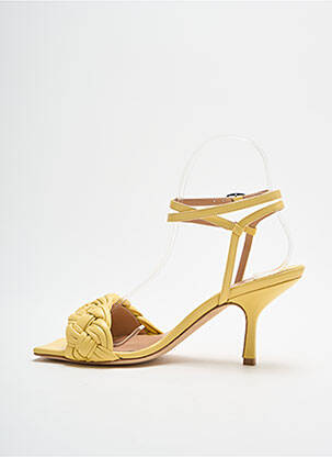 Sandales/nu pieds talon aiguille talon de 4 à 6cm jaune THE SELLER femme
