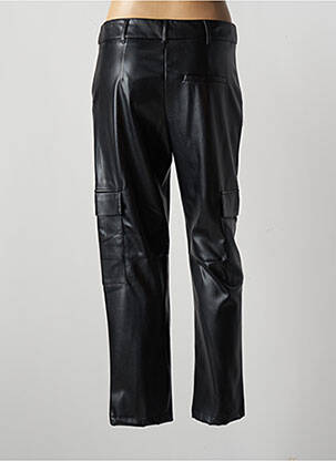 Pantalon droit taille à pinces taille haute noir IMPERIAL femme