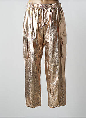 Pantalon droit taille haute taille haute jaune IMPERIAL femme
