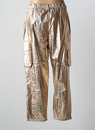 Pantalon droit taille haute taille haute jaune IMPERIAL femme