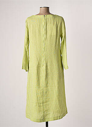 Robe mi-longue manches longues manches longues vert COUTURIST femme