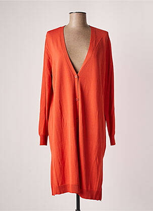 Gilet manches longues coupe cintrée orange WNT COLLECTION femme