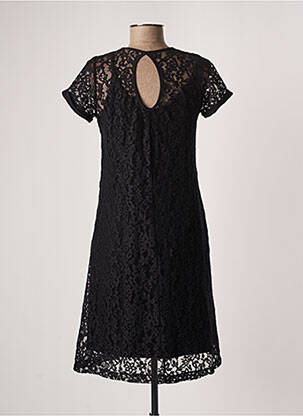 Robe mi-longue manches courtes manches courtes noir LE PETIT BAIGNEUR femme