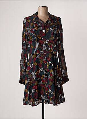 Robe courte manches longues manches longues noir PAKO LITTO femme