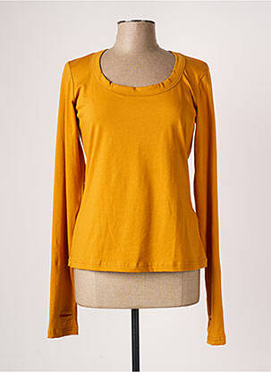 T-shirt manches longues manches longues jaune KALI YOG femme