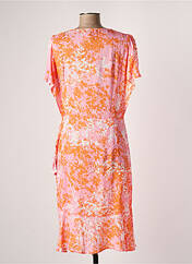 Robe mi-longue orange EVA KRYSTAL pour femme seconde vue