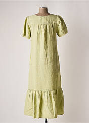 Robe mi-longue vert INDI & COLD pour femme seconde vue