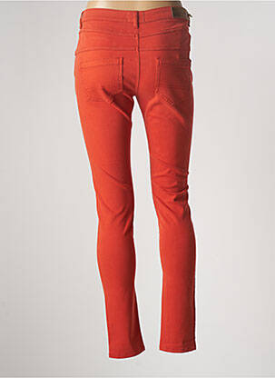 Pantalon slim taille haute taille haute orange COUTURIST femme