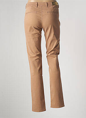 Pantalon chino tissage popeline taille normale beige COUTURIST femme